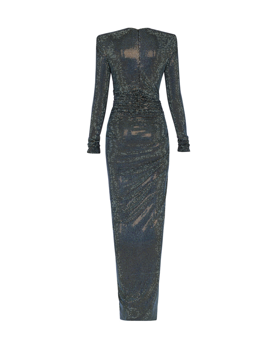 CRISTALIZED V-NECK MAXI DRESS - Image 2