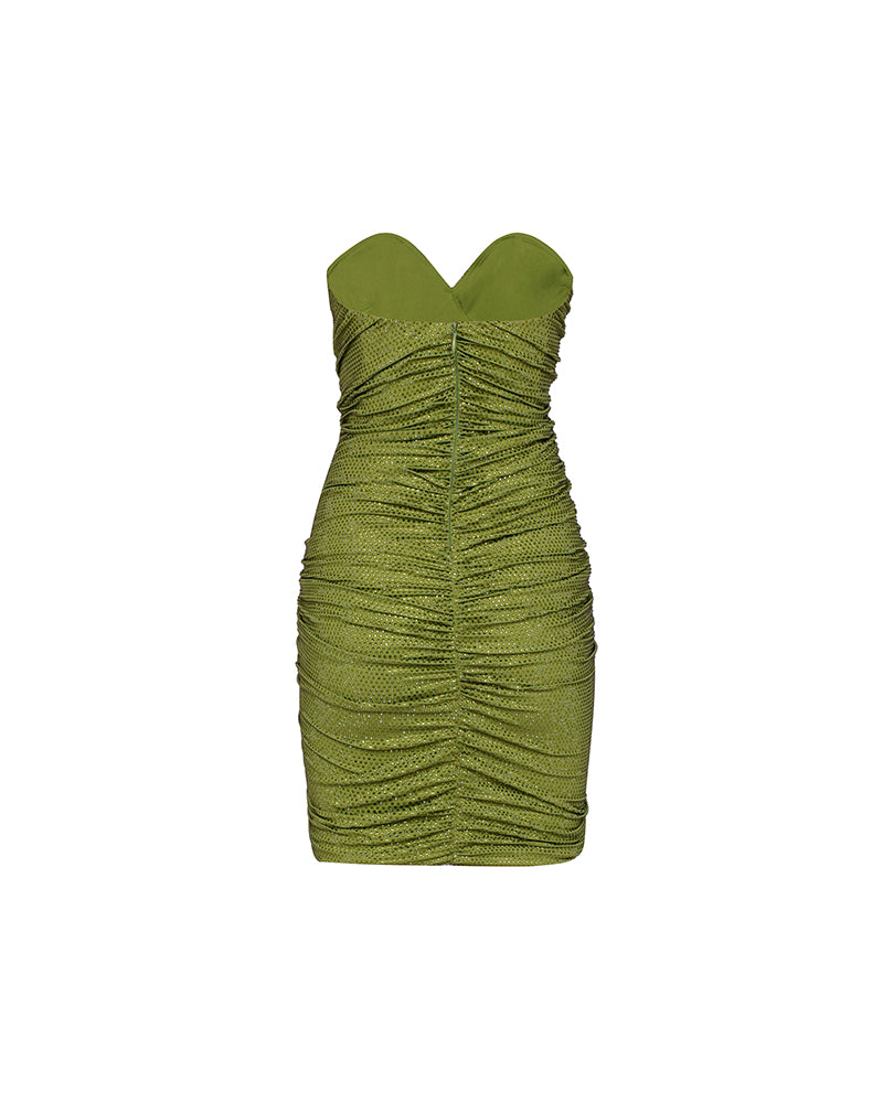 CRYSTALLIZED BUSTIER MINI DRESS - Image 2
