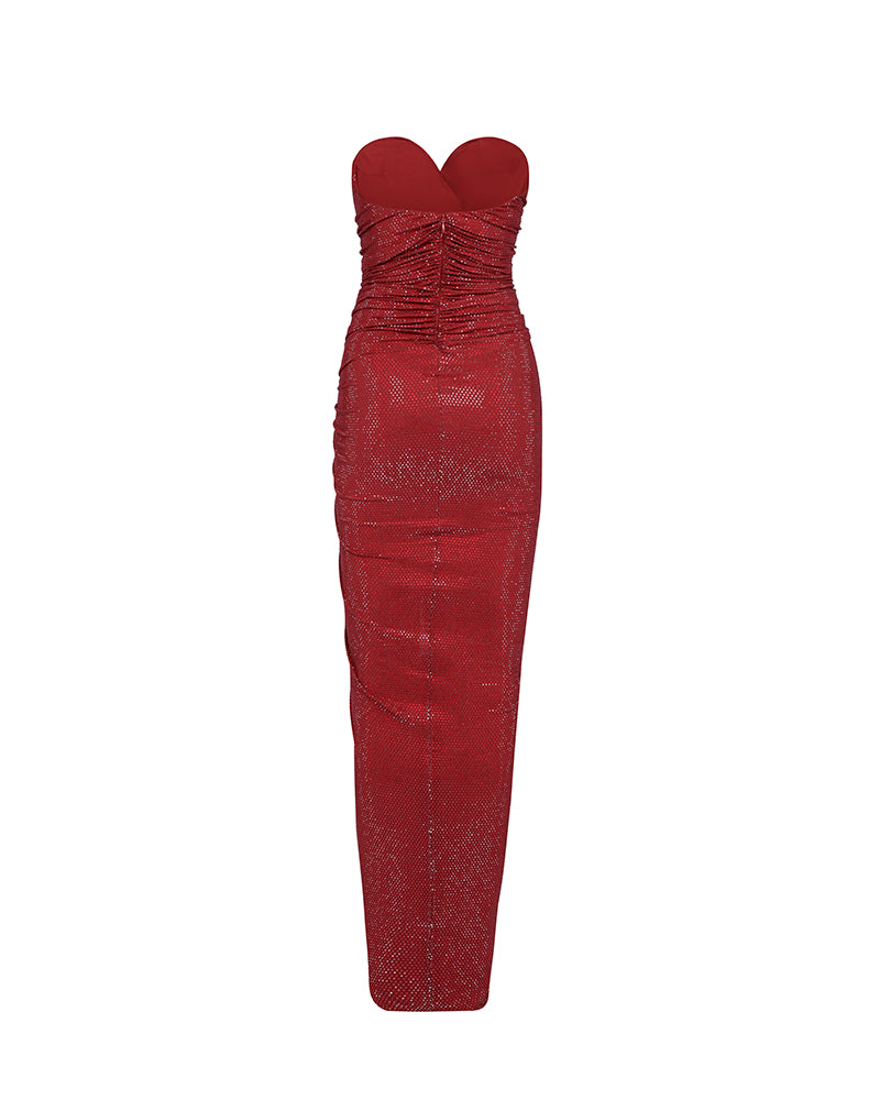 CRYSTALLIZED BUSTIER LONG DRESS - Image 2