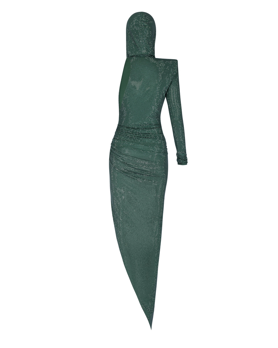 CRYSTALLIZED HOODED DRESS - Image 2