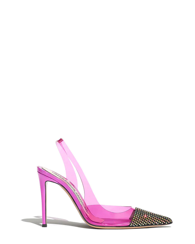 AMBER GHOST CRYSTAL SLINGBACK
