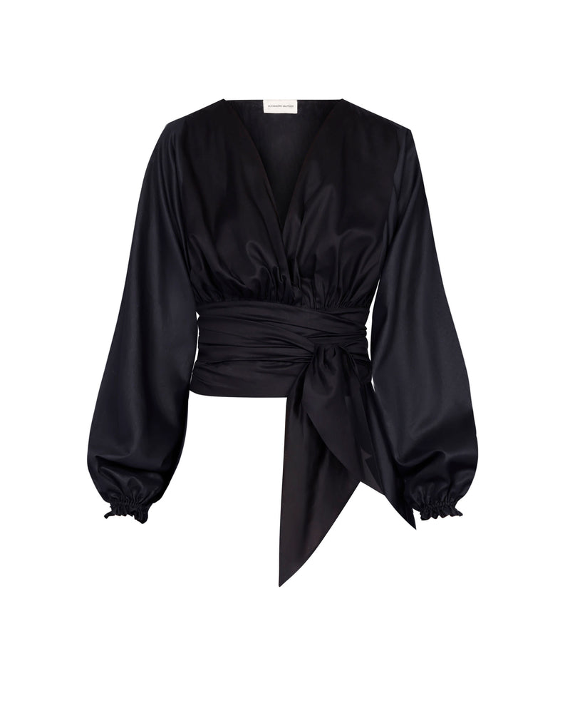 V-NECK WRAP OVER TOP