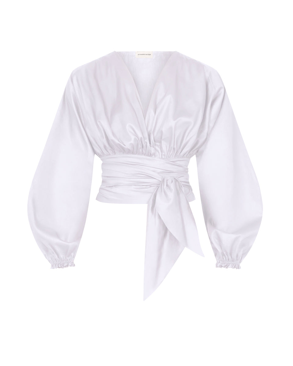 V-NECK WRAP OVER TOP - Image 1
