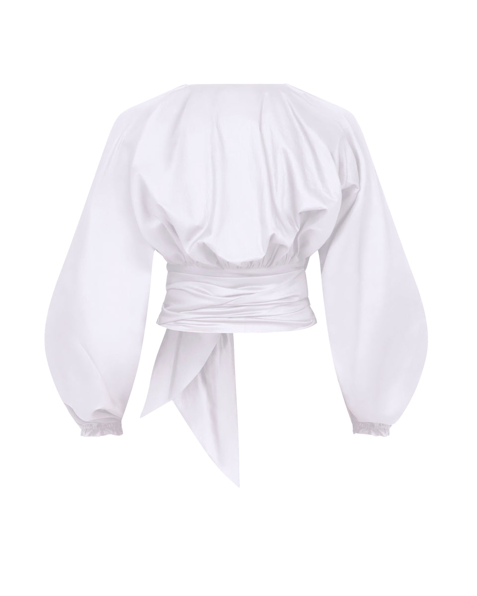 V-NECK WRAP OVER TOP - Image 2